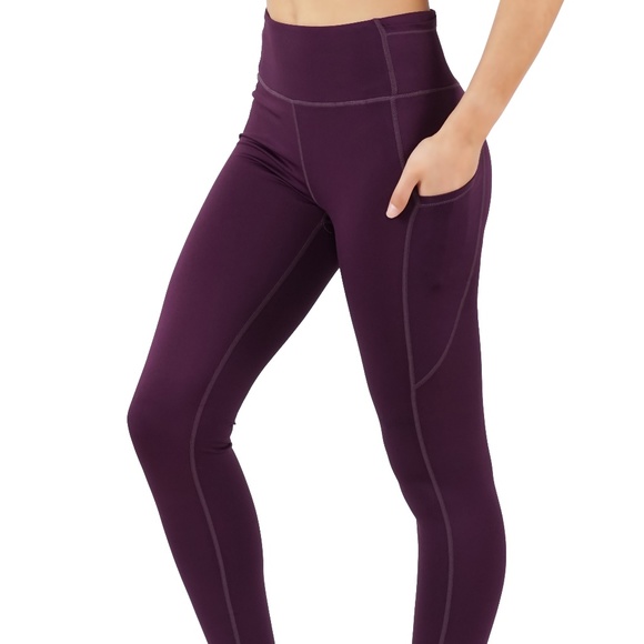 Pants - Full length yoga leggings side,key & back pockets